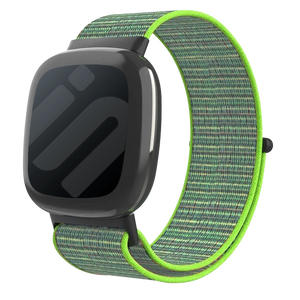 Bracelet nylon Fitbit Versa 4 (vert lime)