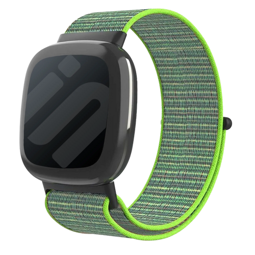 Bracelet nylon Fitbit Versa 4 (vert lime)