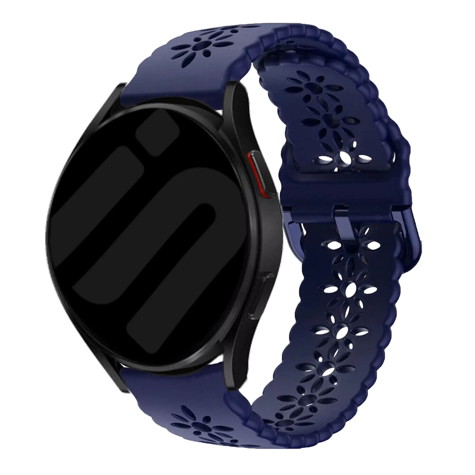 Bracelet de silicone avec relief Amazfit Active (bleu foncé)