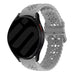 Bracelet silicone avec motif Samsung Galaxy Watch FE (gris)