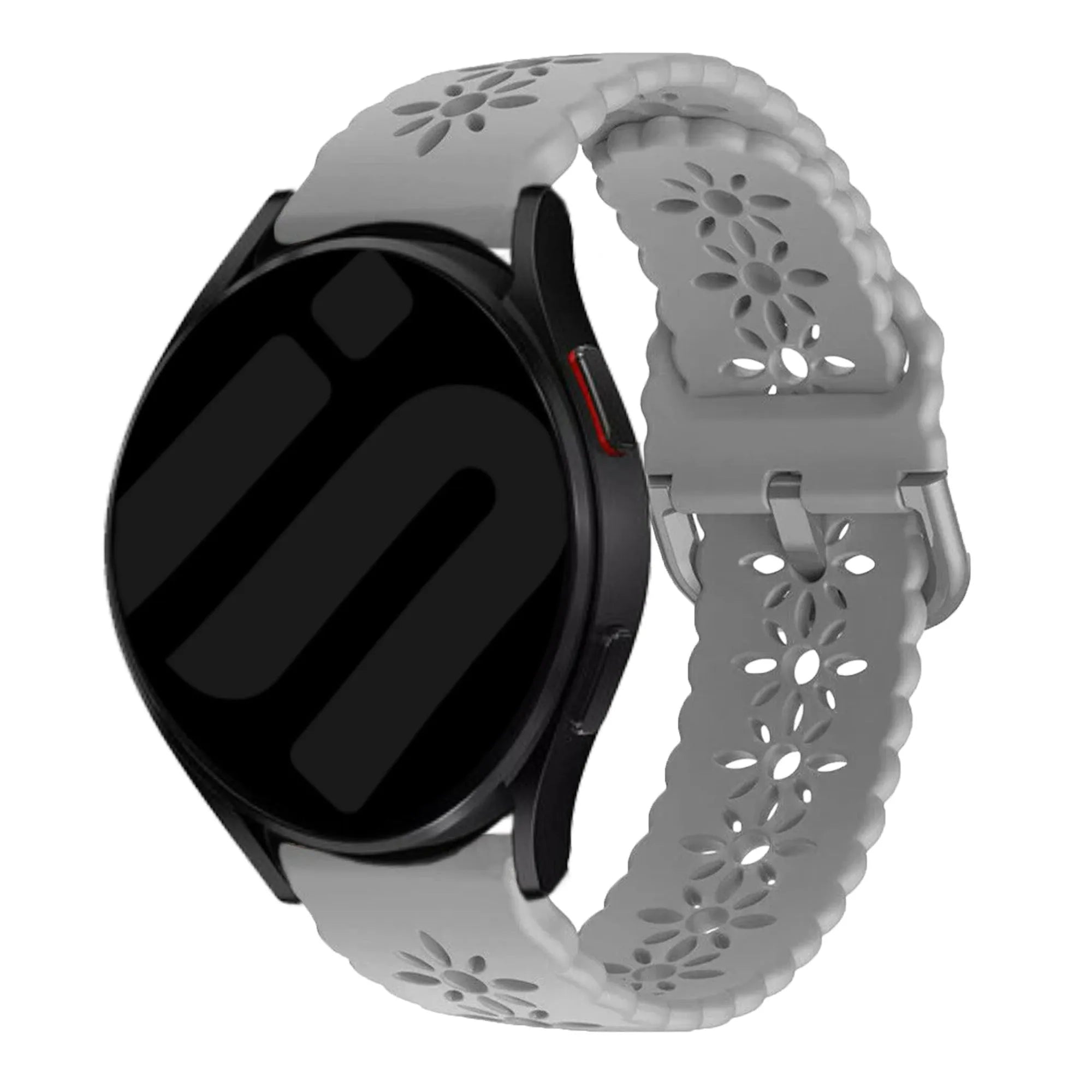 Bracelet de silicone avec relief Amazfit Bip 3 (Pro) (gris)