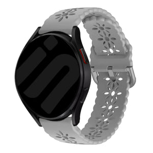 Bracelet de silicone avec relief Amazfit GTS 4 (gris)
