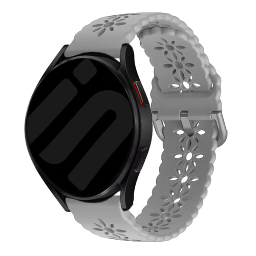 Bracelet de silicone avec relief Amazfit GTS 4 (gris)