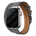 Apple Watch Leather Double Tour Strap (Grey)