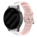 Bracelet de silicone avec relief Coros Pace 2 (blanc/rose)