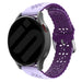 Bracelet de silicone avec relief Amazfit Bip 3 (Pro) (lila/violet)
