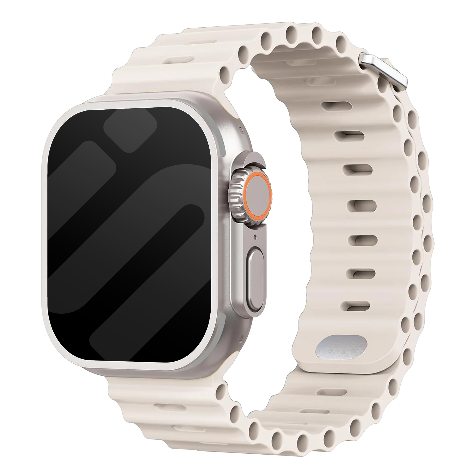 Bracelet Ocean avec fermeture à pression Apple Watch Ultra (lumière stellaire)