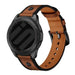 Bracelet cuir avec vis Huawei Watch 5 - 46mm (marron foncé)