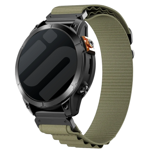 Bracelet Alpine Garmin Approach S70 - 47mm (vert olive)