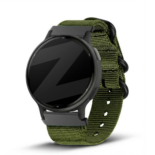 Bandz Bracelet nylon avec boucle Garmin Vivoactive 5 (vert)