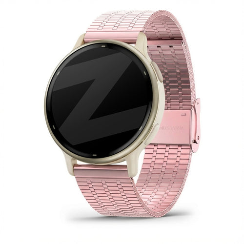Bandz Bracelet acier réglable Garmin Vivoactive 5 (rose)