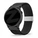 Bandz Bracelet nylon tressé Garmin Vivoactive 6 (noir)