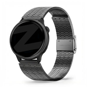Bandz Bracelet acier réglable Garmin Vivoactive 6 (noir)
