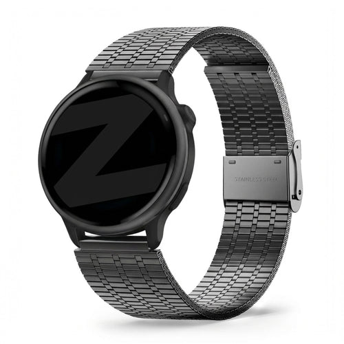 Bandz Bracelet acier réglable Garmin Vivoactive 6 (noir)