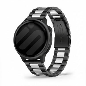 Bracelet acier Garmin Vivoactive 6 (noir/argent)
