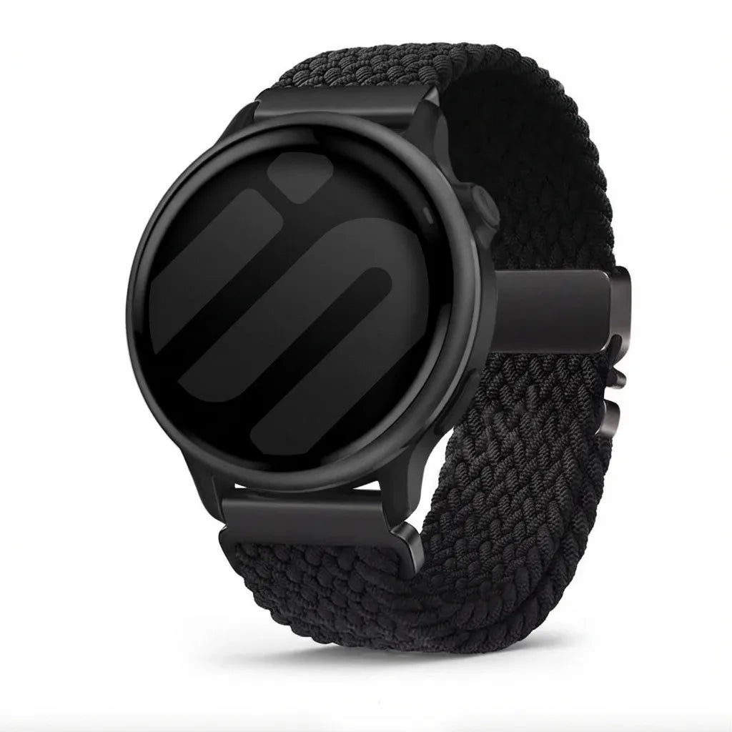 Bracelet tissé avec boucle Garmin Vivoactive 6 (noir)