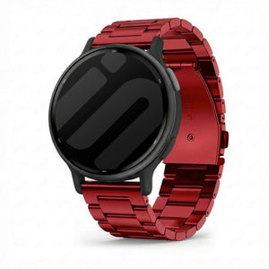 Bracelet acier Garmin Vivoactive 5 (bordeaux)