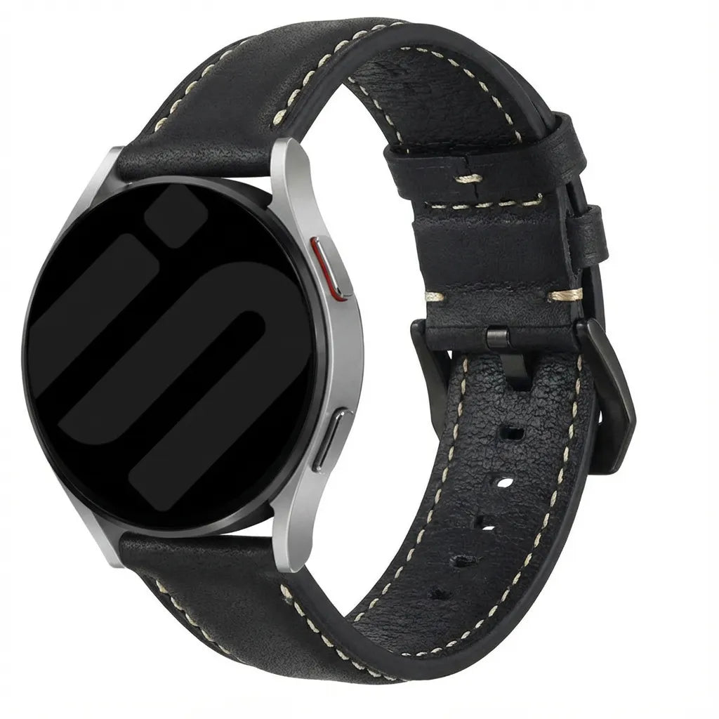 Bracelet cuir Stahlgear Zeus (noir)