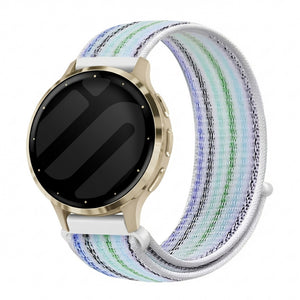 Bandz Bracelet nylon Loop Garmin Venu 3s (bleu à rayures)