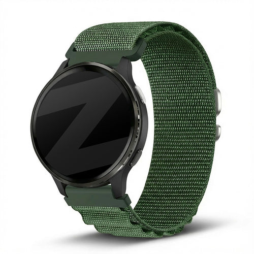 Bandz Bracelet nylon Alpine Garmin Vivoactive 5 (verte)
