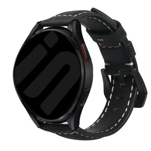Bracelet cuir Amazfit GTS 4 (noir)