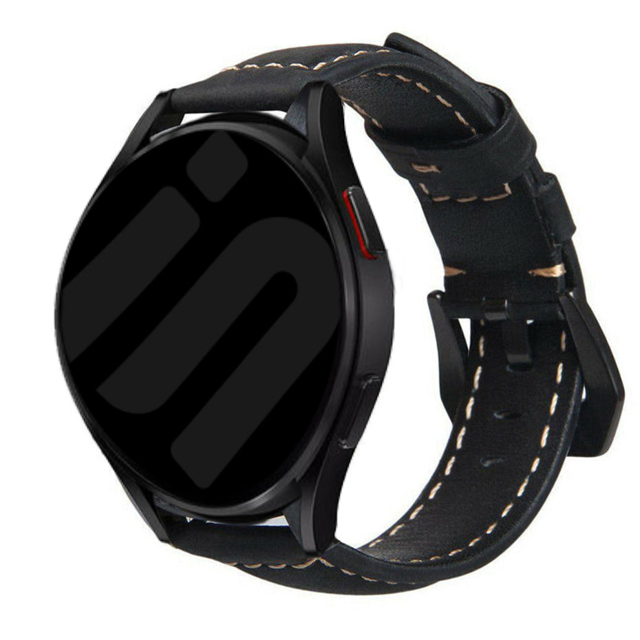 Amazfit Active Leather Strap (Black)