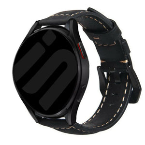 Bracelet cuir Amazfit Active (noir)