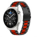 Bracelet acier Huawei Watch GT 3 Pro 46mm (noir/rouge)