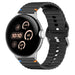 Bracelet silicone ondulé Google Pixel Watch 5 - 45mm (noir)