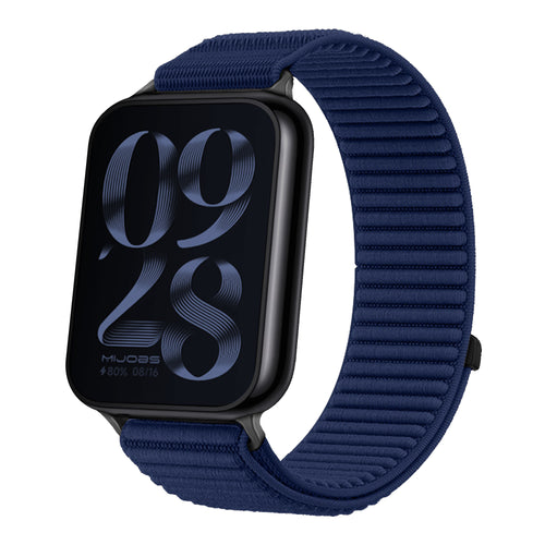 Bracelet nylon ondulé Xiaomi Smart Band 8 Pro (bleu foncé)