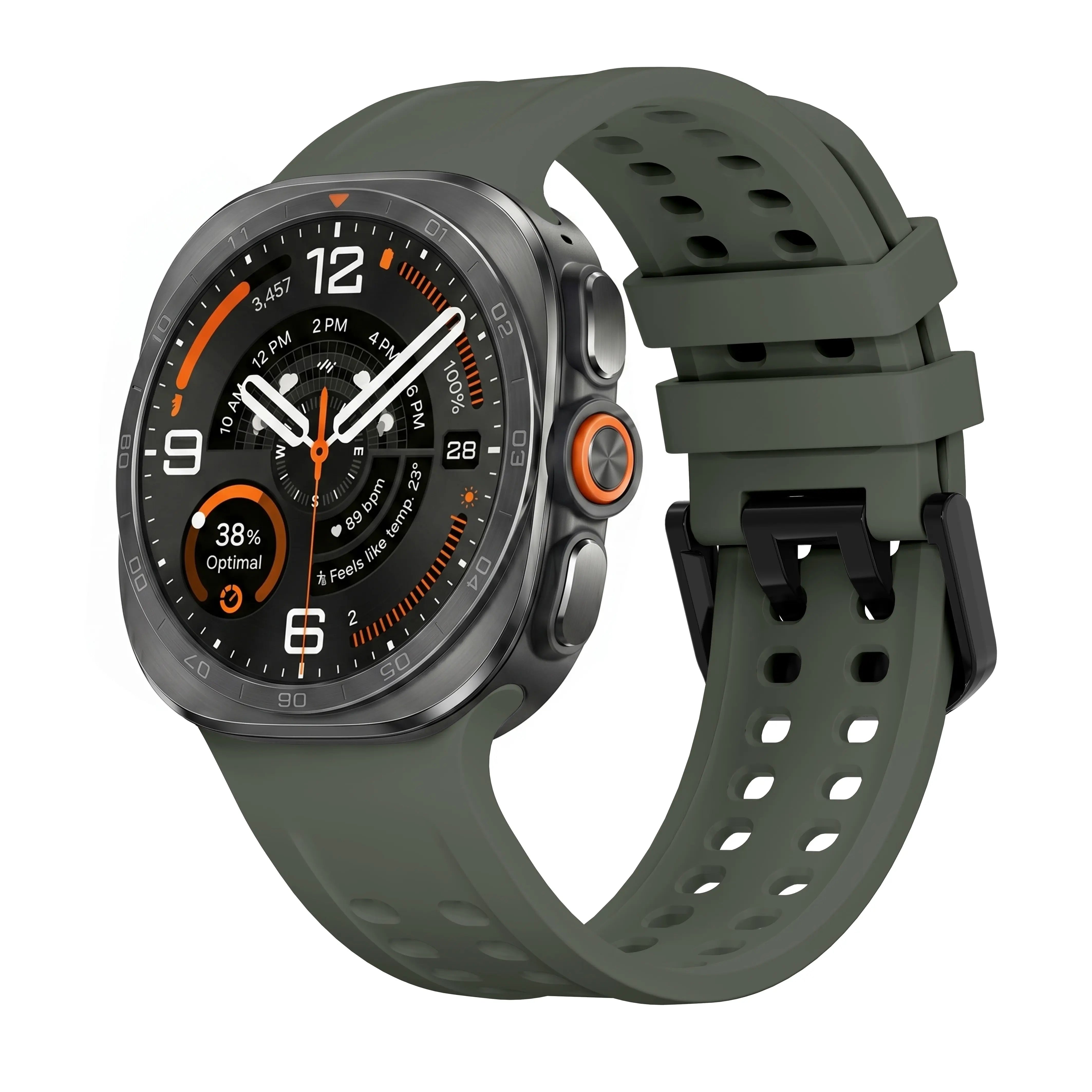 Bracelet silicone Samsung Galaxy Watch Ultra (vert foncé)