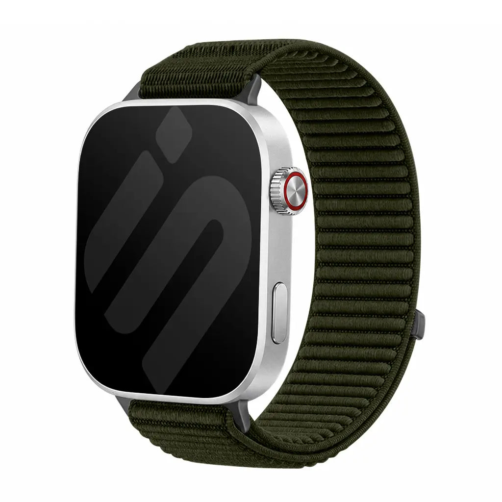 Bracelet nylon ondulé Xiaomi Smart Band 8 Pro (vert foncé)
