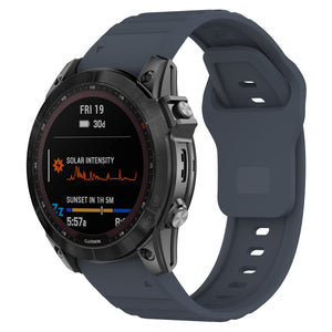 Bracelet silicone outdoor Garmin Tactix 8 - 47mm (grisbleu)