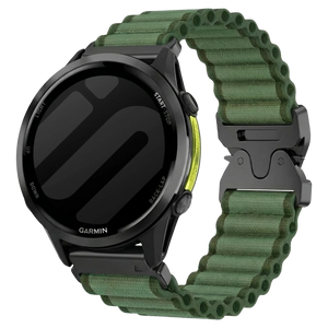 Bracelet nylon Outdoor Garmin Approach S70 - 47mm (vert)