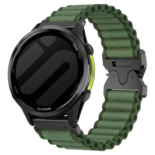 Bracelet nylon Outdoor Garmin Approach S70 - 47mm (vert)