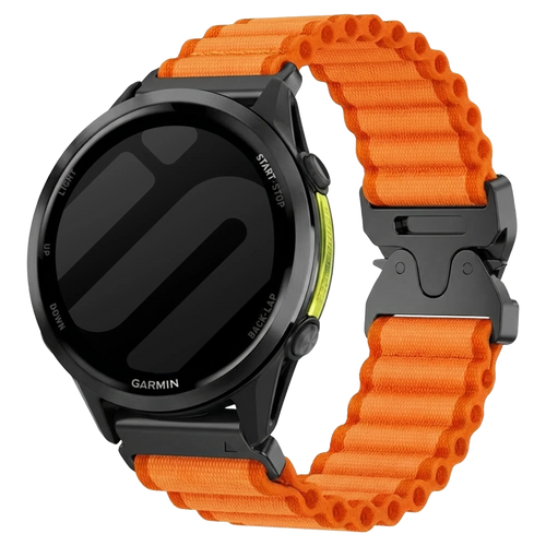 Bracelet nylon Outdoor Garmin Approach S70 - 47mm (orange)