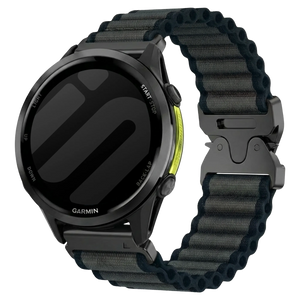 Bracelet nylon Outdoor Garmin Approach S70 - 47mm (noir)