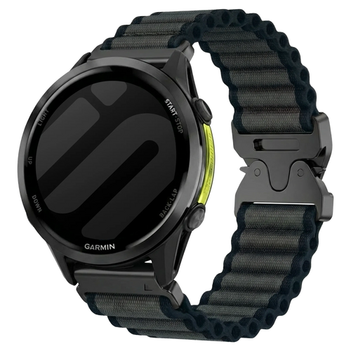 Bracelet nylon Outdoor Garmin Approach S70 - 47mm (noir)