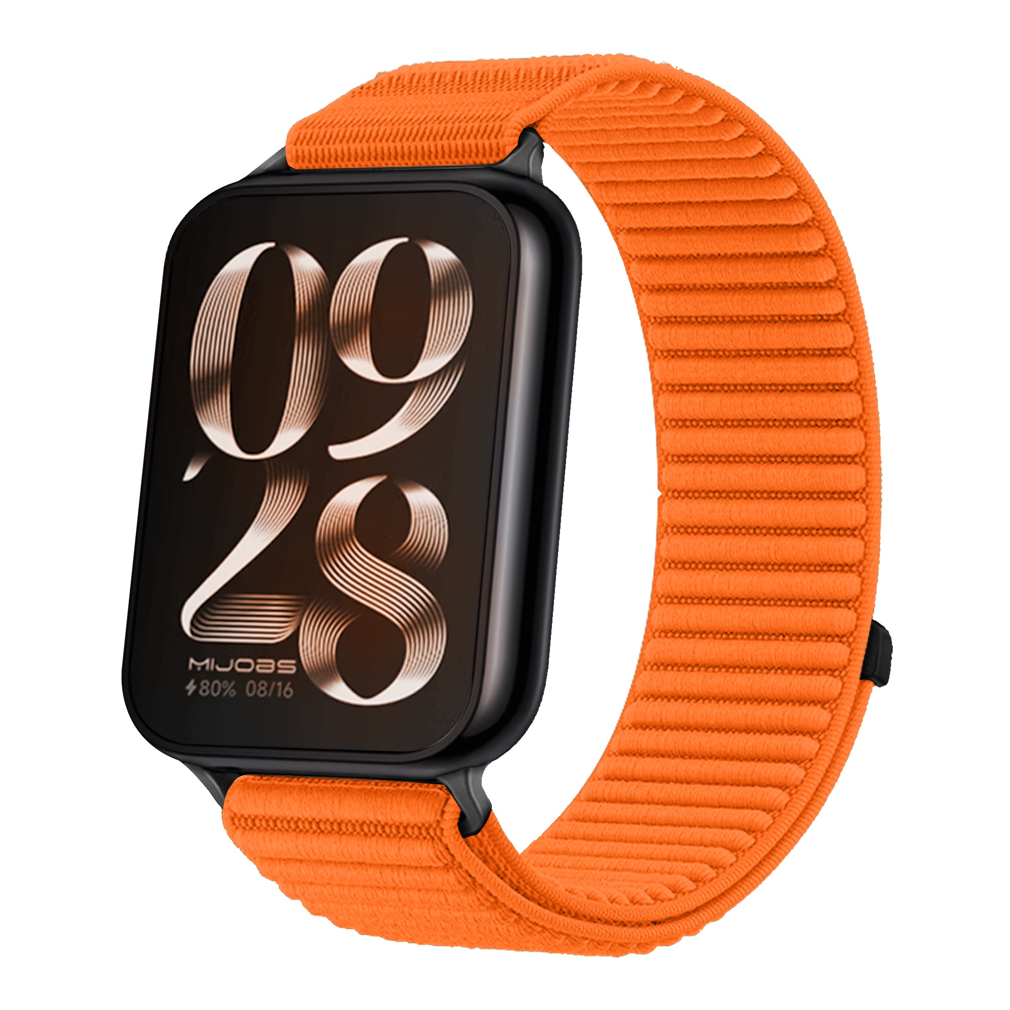 Bracelet nylon ondulé Xiaomi Smart Band 8 Pro (orange)