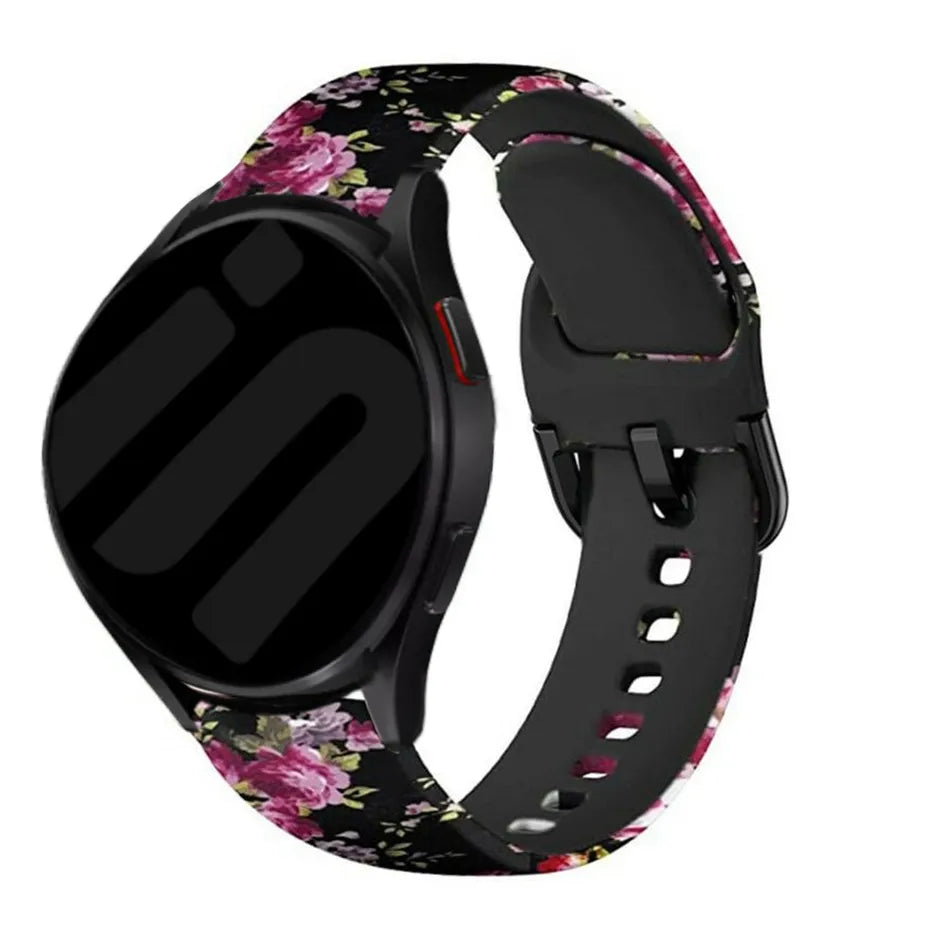 Pink Flower Withings Steel HR Sport Strap