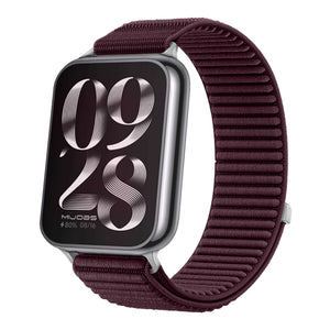 Bracelet nylon ondulé Xiaomi Smart Band 8 Pro (prune)