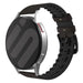 Bracelet cuir et silicone Amazfit GTS 4 (marron)