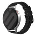 Bracelet cuir et silicone Coros Pace 2 (noir)