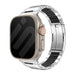 Bracelet acier hybride Apple Watch Ultra (titane/noir)