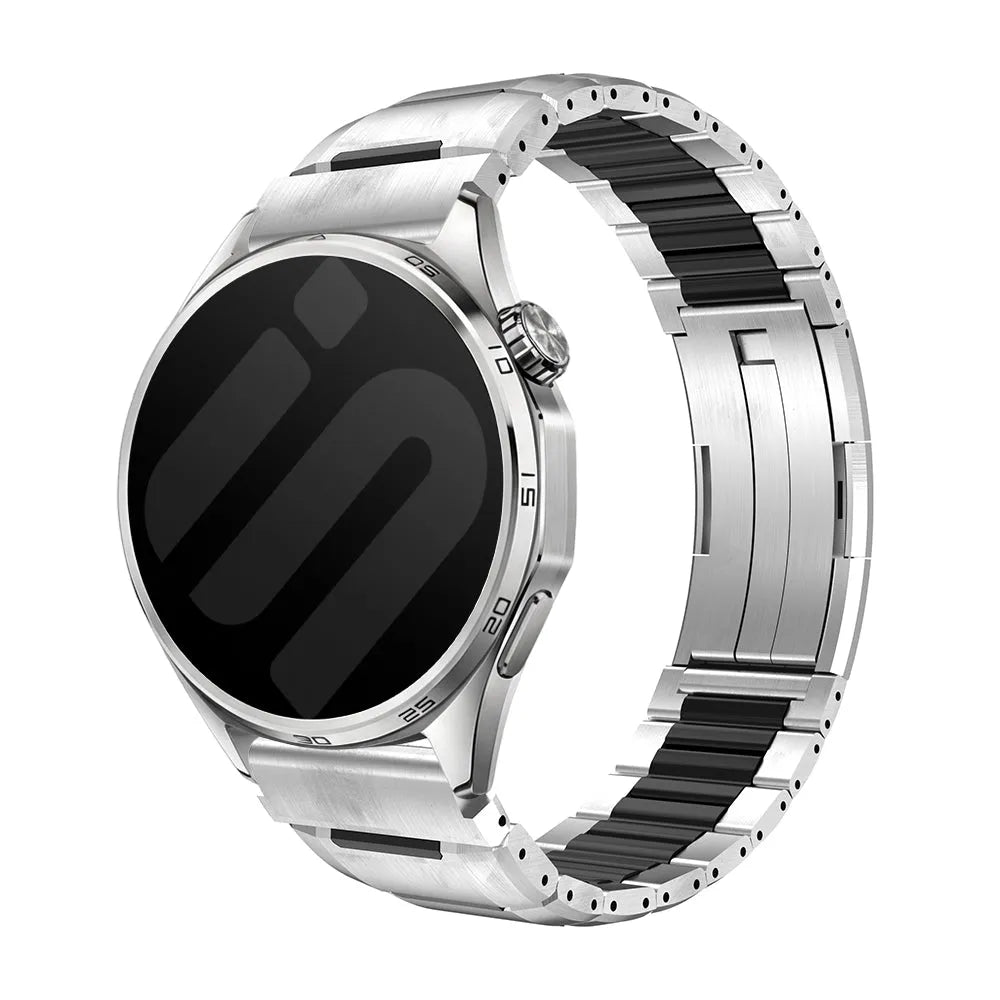 Gard Pro Health 4 Smartwatch 'One Push' Steel Hybrid Strap (Titanium/Black)