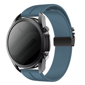 Bracelet silicone Samsung Galaxy Watch Active avec boucle P (grisbleu)