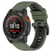 Bracelet sport á boucle Garmin Instinct 3 - 45mm (vert olive/noir)