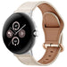 Bracelet cuir à maillons Google Pixel Watch 3 - 41mm (beige)