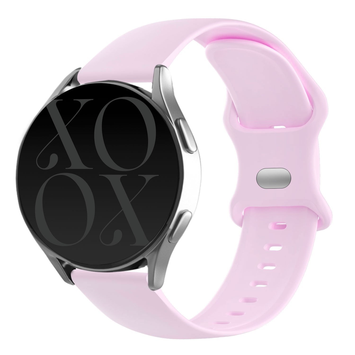 xoxo Samsung Galaxy Watch 6 Classic - 43mm Silicone Strap (Bright Pink)