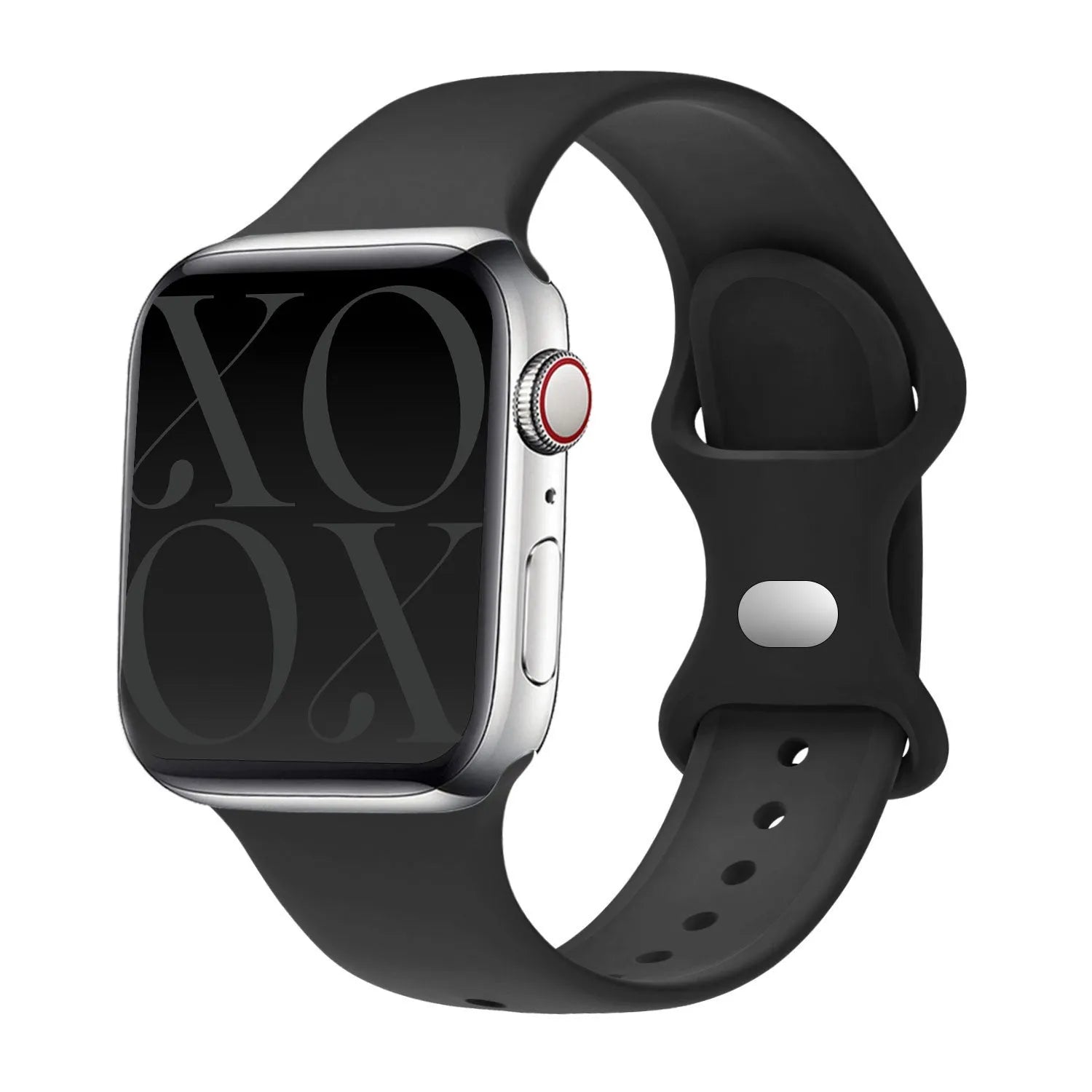 Bracelet silicone xoxo Wildhearts Apple Watch (noir)